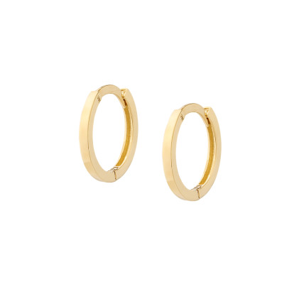 Σκουλαρίκια κρίκοι σε κίτρινο χρυσό (flat) 1,0cm (E79 - ΡΧ767) Σκουλαρίκια κρίκοι σε κίτρινο χρυσό (flat) 1,0cm (E79 - ΡΧ767)